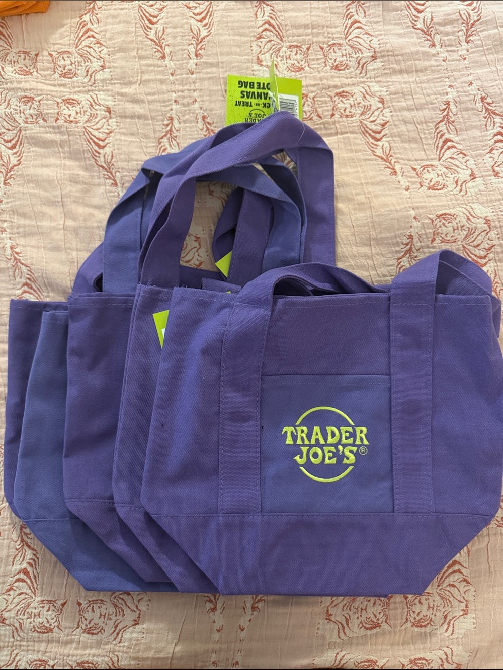 Purple Trader Joe’s Halloween Mini Tote Bag